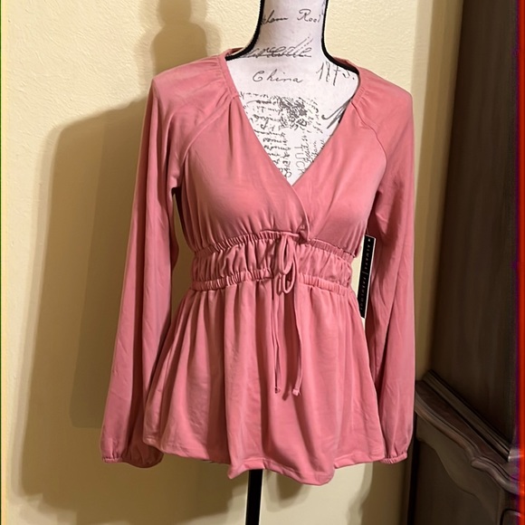 Absolutely Famous Tops - Absolutely Famous Long Sleeve Babydoll Top